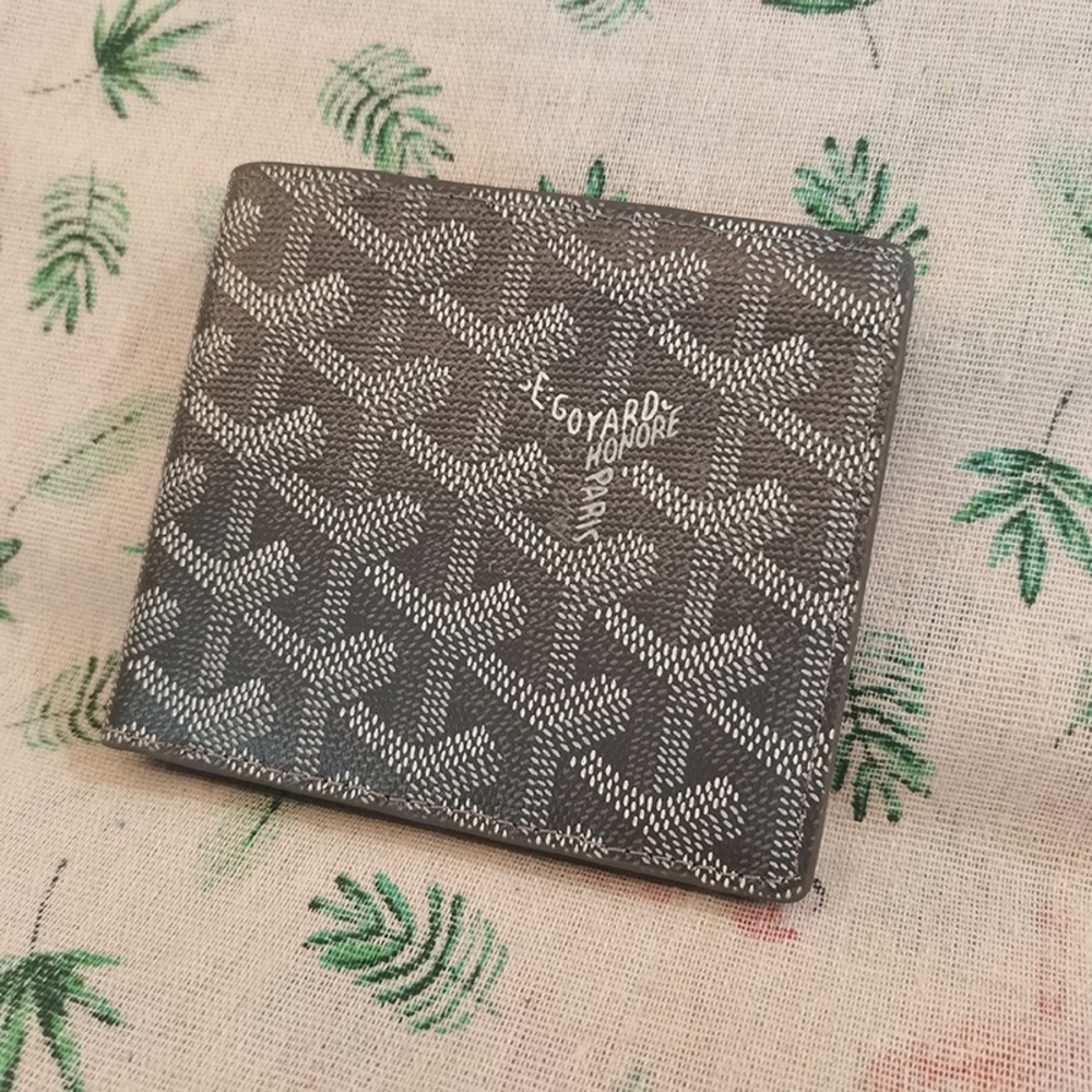 Goyard Dark Gray Bifold Wallet